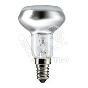 38544203/05415978 PHILIPS Refl 40W E14 230V NR50 30D Лампа накаливания зеркальная (уп.30шт.) 923338544203 - фото 618660