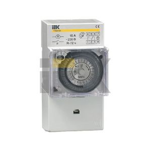 MTA20-16 ТЭМ181 Таймер аналоговый 16А 230В на DIN-рейку IEK® MTA20-16 - фото 618684