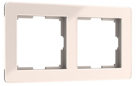 W0022743 Acrylic Рамка на 2 поста, айвори (уп.10шт.) Werkel™ a060538-1 - фото 618721