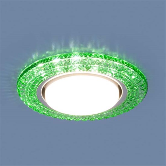 3030 GX53 GR зеленый Cветильник встраиваемый (уп.10/50шт.) Elektrostandard 3030 GX53 GR - фото 618722