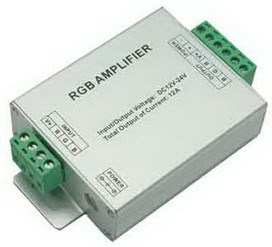 AMP12AESB Ecola LED strip RGB Amplifier 12A 144W 12V (288W 24V) усилитель для RGB ленты (уп.42шт.) AMP12AESB - фото 618779