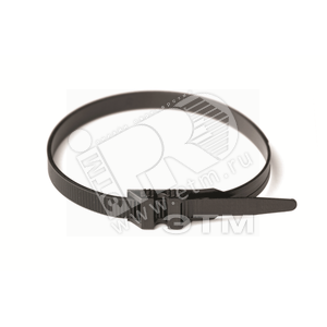 26503 Quadro Стяжка P6.6 с плоским замком, черная, 9х380мм (уп.100шт.) ДКС 26503 - фото 618815
