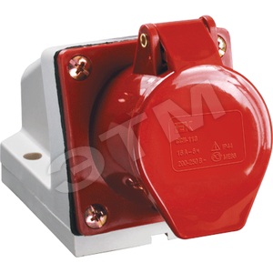 PSR12-032-5 ССИ-125 3Р+РЕ+N 32А 380-415В IP44 Розетка стационарная (уп.10шт.) IEK® PSR12-032-5 - фото 618860
