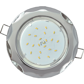 FC81H4ECB Ecola GX53 H4 Светильник встраиваемый "Звезда", хром (уп.10/50шт.) FC81H4ECB - фото 619000