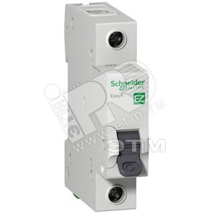 EZ9F34106 Easy 9 Выключатель автоматический 1п 6A C 4.5кА (уп.12шт.) Schneider Electric EZ9F34106 - фото 619126