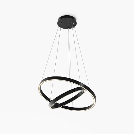 MOD058PL-L55BK Коллекция Modern серия Rim Светильник подвесной черный Maytoni Elegant MOD058PL-L55BK - фото 619192
