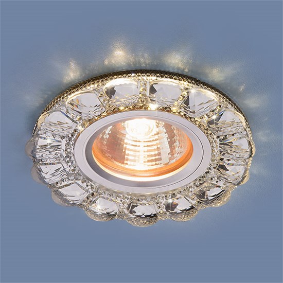 2218 MR16 CL прозрачный Встраиваемый точечный светильник с LED подсветкой Elektrostandard a041518 - фото 619258