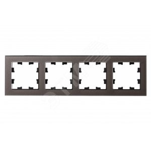 ATN320604 AtlasDesign Nature Рамка 4 поста, органическое стекло Мокко Schneider Electric ATN320604 - фото 619262