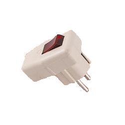 SQ1806-0009 Вилка угловая с/з с выключателем белая 16А 250В (уп.24шт.) TDM SQ1806-0009 - фото 619322