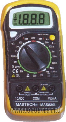 MAS830L - Цифровой мультиметр Mastech MAS830L - фото 619397