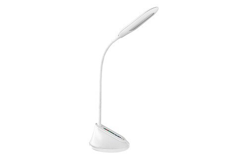 KD-799 C01 белый LED Светильник настольный, 7Вт, 230В, сенс.вкл, 3 ур.ярк, RGB-подсветка (уп.4шт.) KD-799 C01 белый - фото 619463