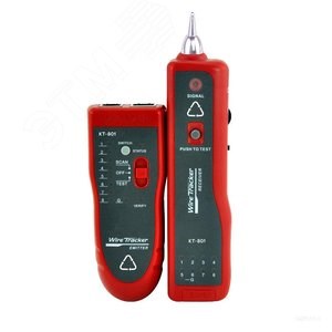 86213 KT 801 PROLINE LAN-тестер кабельный с тон-генератором для поиска и маршрута следования витой пары КВТ (Россия) 86213 - фото 619698
