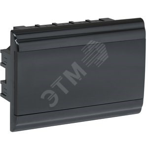 MKP13-V-01-12-41-K02 Бокс ЩРВ-П-12 модулей встраиваемый пластик черный с черной дверцей IP41 IEK® MKP13-V-01-12-41-K02 - фото 619750