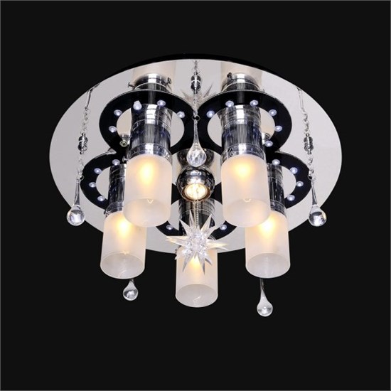1-1158-6-CR+BK-LED Y Е27+G5.3 Люстра Maxisvet 1-1158-6-CR+BK-LED Y Е27+ - фото 619815