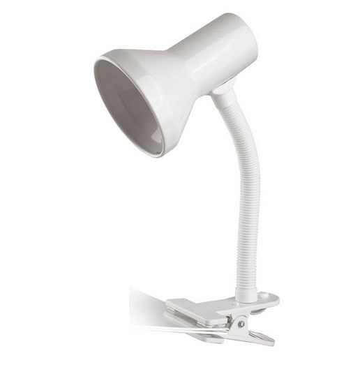 KD-319 С01 белый Светильник прищепка, 60W E27 230V (уп.12/336шт.) Camelion KD-319 С01 белый - фото 619836