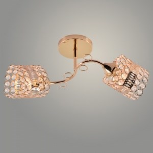 XA1603/2 FGD XA1603/2 FGD Люстра золото 2х60W E27 d500 h250 crst, HN24 золото 2х60W E27 d500 h250 crst, HN24 (Росток) 988384144 - фото 619866