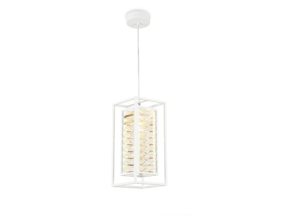 TR5042 WH/CL белый/прозрачный E14/1 max 40W 180*180*760 Подвесной светильник с хрусталем Ambrella Light TR5042 WH/CL белый/прозрачный - фото 619989