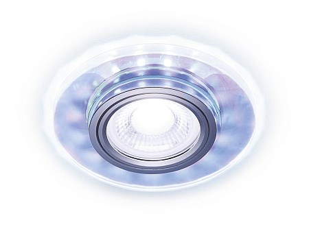 S211 PR хром/перамутровый Встраиваемый точечный светильник MR16+3W(LED COLD) Амбрелла  S211 PR хром/перамутровый - фото 620039