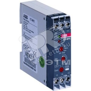 1SVR550107R1100 CT-ERE (0.1..10с.) Реле времени (задержка на включ.) 24В AC/DC, 220-240В AC 1ПК ABB 1SVR550107R1100 - фото 620092