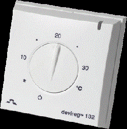 140F1011 Devireg™ Д-132 Терморегулятор электронный с датчиком пола и воздуха, накладной DEVI (Дания) 140F1011 - фото 620127