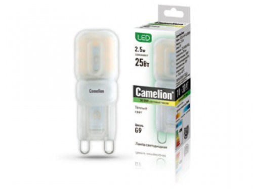 LED2.5-JD-SL/830/G4 BasicPower Светодиодная лампа 2,5Вт 220В (уп.10/100шт.) Camelion LED2.5-JD-SL/830/G4 - фото 620227