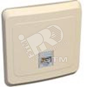 KOMC-001K ЭТЮД Компьютерная розетка 1 гнездо RJ45 категория 5е бежевая  Schneider Electric KOMC-001K - фото 620241