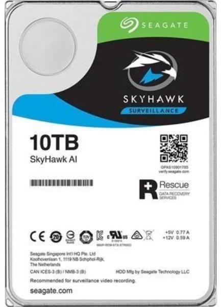 HDD Sata-III Seagate SkyHawkAI 10ТБ, HDD, 3.5" (ST10000VE0008) ST10000VE0008 - фото 620306