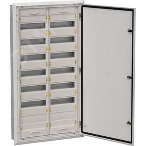 TI5-50-V-2X084-31-7035 TITAN 5 ЩРв-168 (2х84) IP31 625х1130х130мм (ШхВхГ) серый (одна дверь) с замком Корпус металлический IEK® TI5-50-V-2X084-31-7035 - фото 620400