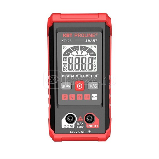 88550 KT 123 SMART Мультиметр цифровой компактный с True RMS и автоматическим выбором режимов и пределов измерений КВТ (Китай) 88550 - фото 620403