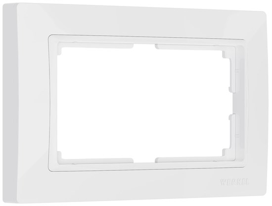 W0082001/WL03-Frame-01-DBL-white Snabb Basic Рамка для двойной розетки белая (уп.10шт.) Werkel™ a051304-1 - фото 620438