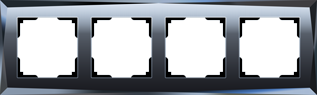 WL08-Frame-05 Рамка на 5 постов, черная (уп.5шт.) Diamant WERKEL WL08-Frame-05 - фото 620439