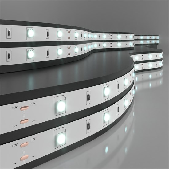 5050/60 LED 7.2W IP20 12V холодный белый свет 6500К Светодиодная лента (катушка 5м.) Elektrostandard a027835 - фото 620478