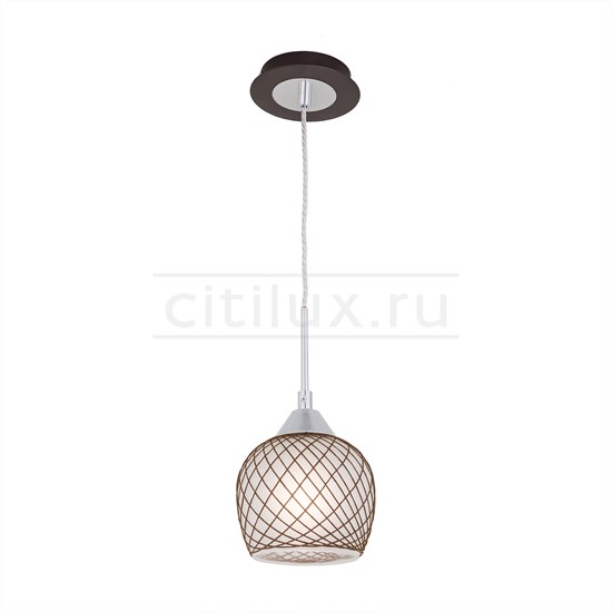CL171112 Венге+Хром Сюзи Подвесной светильник Citilux  CL171112 Венге+Хром - фото 620483