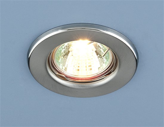 9210 MR16 SC хром матовый Cветильник встраиваемый (уп.10/100шт.) Elektrostandard 9210 MR16 SC хром матовый - фото 620658