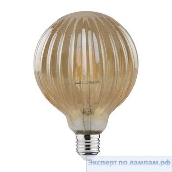 HRZ00002378 001-037-0006 Светодиодная филаментная лампа 6W 2200К E27 Шар (уп.50шт.) HOROZ ELECTRIC HRZ00002378 - фото 620679