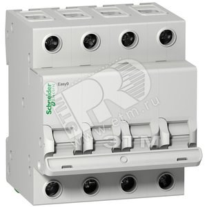 EZ9F34450 EASY 9 Выключатель автоматический 4п 50А C 4.5кА (уп.3шт.) Schneider Electric EZ9F34450 - фото 620717
