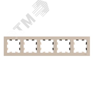 ATN001205 AtlasDesign Рамка 5 постов, песочный Systeme Electric (Россия) ATN001205 - фото 620870
