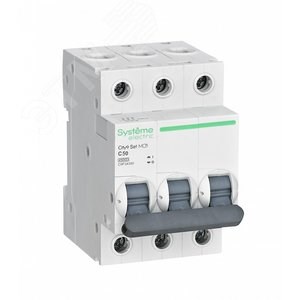 C9F34350 City9 Set Выключатель автоматический 3п 50A C 4.5кА (уп.4шт.) Systeme Electric (Китай) C9F34350 - фото 620921