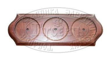 00033Р-80 Рамка Деревянная фигурная, 3-х местная. Базовый цвет. "Гусевъ" 00033Р-80 - фото 620928