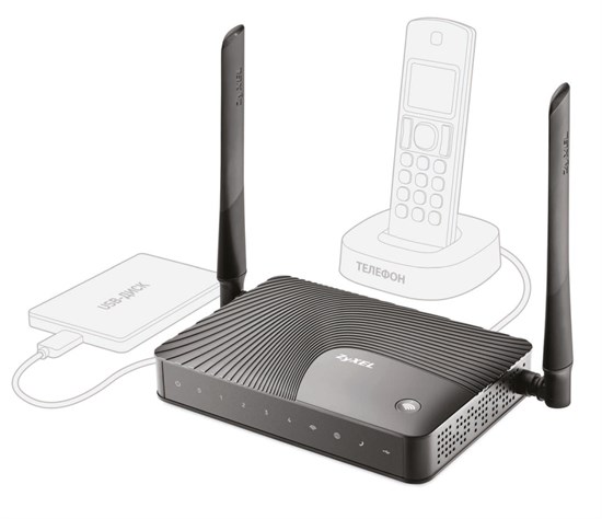 ZyXEL Keenetic III Интернет-центр для выделенной линии Ethernet, с Wi-Fi 300 Мбит/с ZyXEL Keenetic III - фото 620963