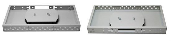 FO-19R-1U-3xSLT-W140H42-24UN-GY Бокс оптический универсальный 19", от 8 до 24 портов Hyperline FO-19R-1U-3xSLT-W140H42-2 - фото 621005