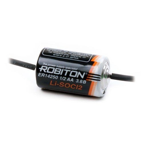ER14250-AX 1/2AA 3.6V axial Элемент питания литий-тионилхлоридный (LiSOCl2) (уп.1шт.) Robiton ER14250-AX - фото 621038