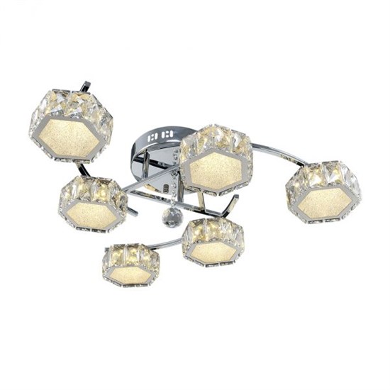 1-1695-6-CR Y LED Геометрия Люстра Maxisvet 1-1695-6-CR Y LED - фото 621050