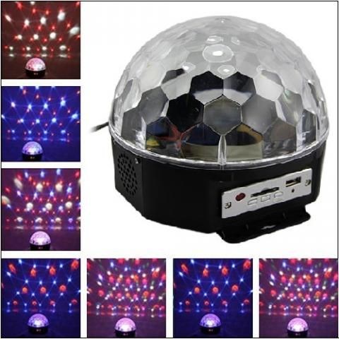 KOCNL-EL145_music Светильник-проектор вращ. d=17см MP3/USB/Bluetooth/динам/пультДУ 5W/220V черный KOCNL-EL145_music - фото 621078