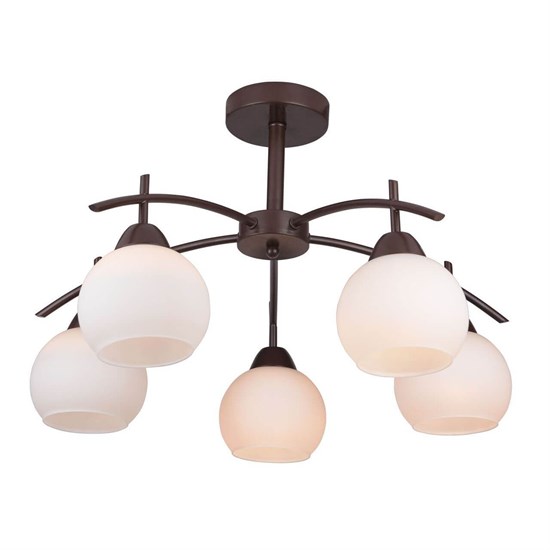TL3770X-05DB Molly коричневый Светильник потолочный E27, 5x40W Toplight TL3770X-05DB - фото 621252