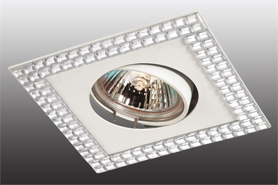 369837 NT14 039 белый/зеркальный Встраиваемый IP20 GX5.3 50W 12V MIRROR NOVOTECH 369837 - фото 621272