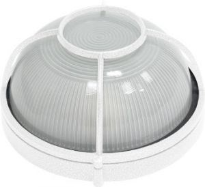 1108 (НПО11-100-04) светильник белый 100W E27 IP54 с решеткой 698297 - фото 621295