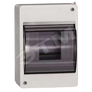 MKP42-N-04-30-12 KREPTA 3 КМПн 2/4 Бокс ЩРН-П-4 модуля навесной пластик с дымчатой прозрачной дверцей IP30 (уп.12шт.) IEK® MKP42-N-04-30-12 - фото 621366