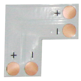 SC21FLESB Ecola LED strip connector Cоед. плата L для зажимного разъема 2-х конт. 10mm (уп.5/700шт.) SC21FLESB - фото 621443