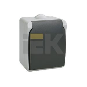 ERS12-K03-16-54-DC ФОРС РСб20-3-ФСр Розетка 1 гнездо с заземлением, серая (уп.10шт.) IEK® ERS12-K03-16-54-DC - фото 621655